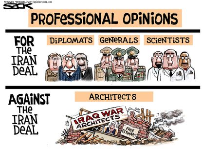 Political cartoon World Iran Deal