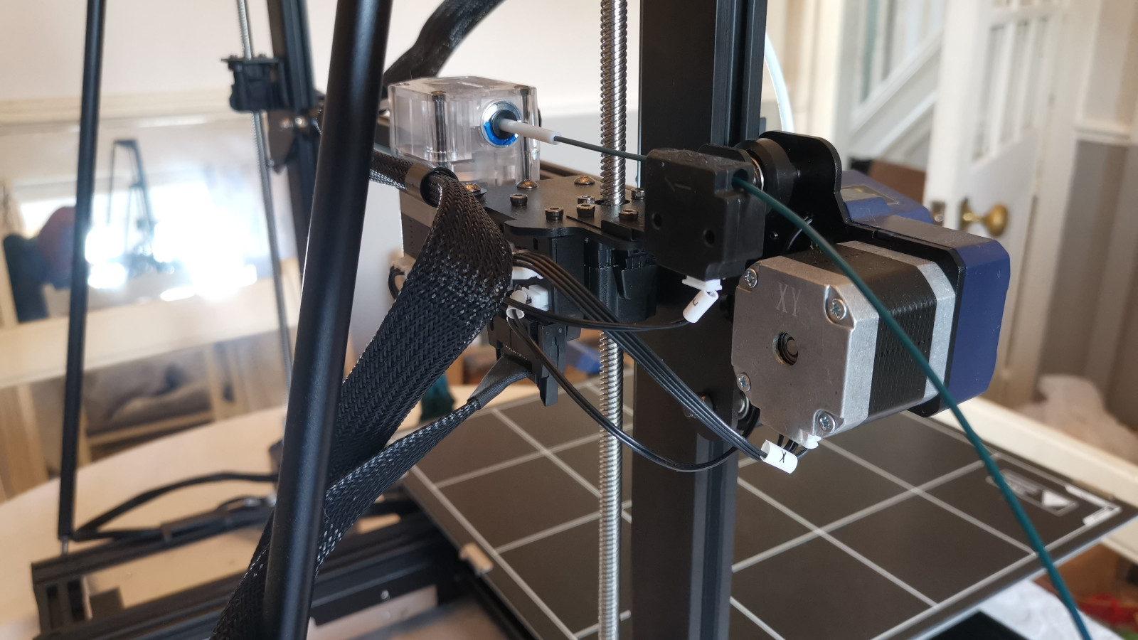 A close-up picture of the Anycubic Kobra Max 3D printer