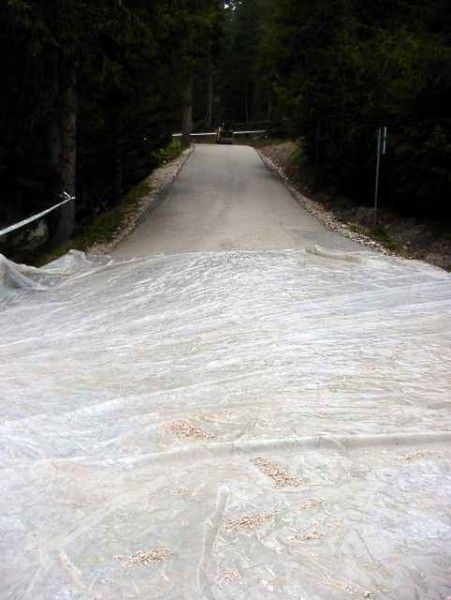 The wraps are on the road to Plan de Corones