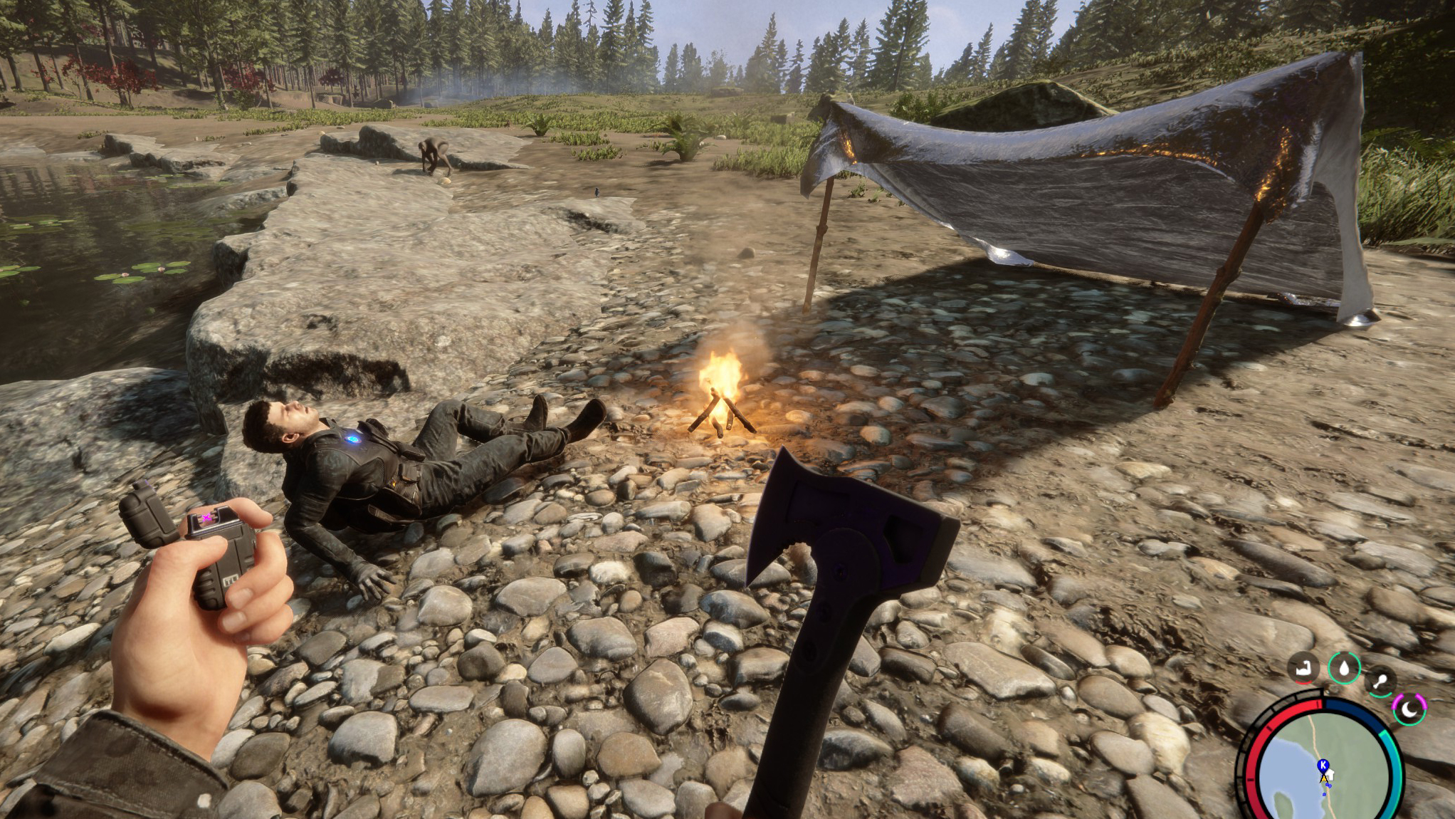 Baixar e jogar sobrevivência acampamento na floresta no PC com