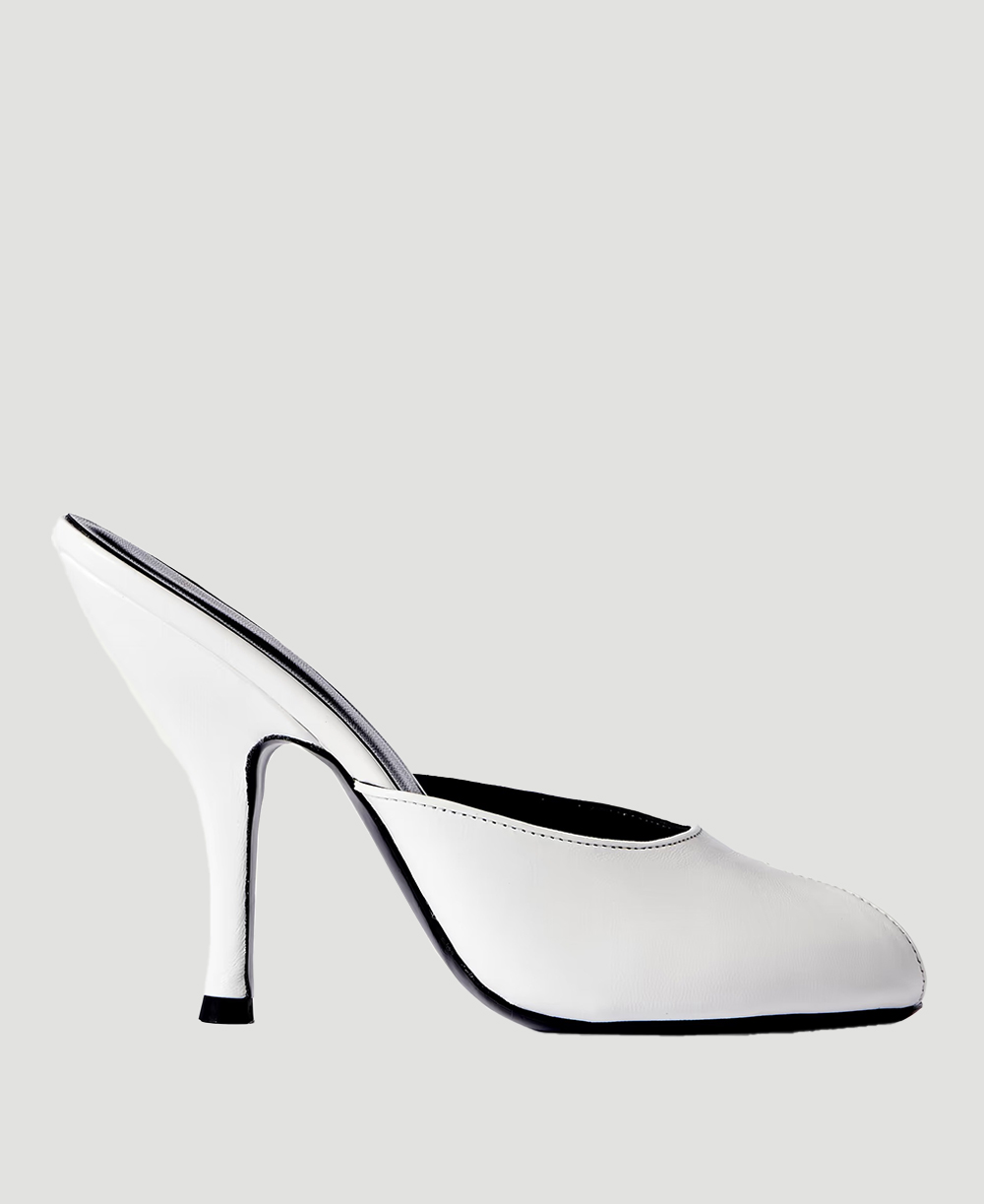 JUDE, Date Cutout Leather Mules