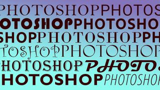 An image showing fonts in Photoshop