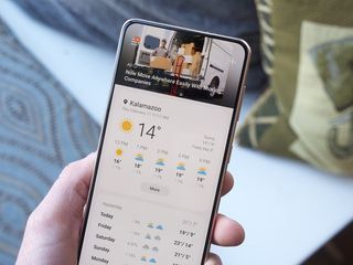 An ad in the Samsung weather app