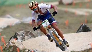 Peter Sagan racing mountain bike CX at the 2016 Rio Olympics