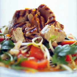 Seared fresh tuna salad with red curry dressing-tuna recipes-new recipes-recipe ideas-woman and home