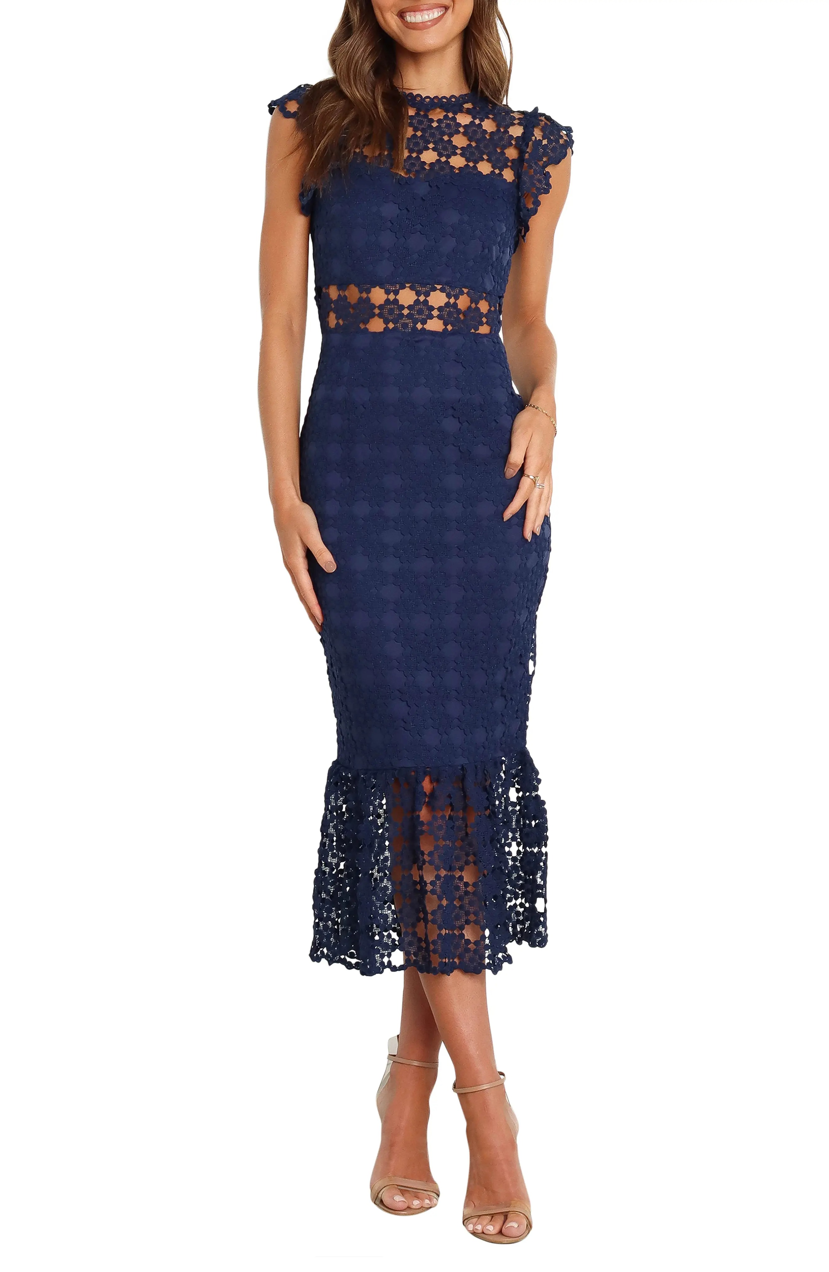 Petal & Pup, Lauren Lace Overlay Dress