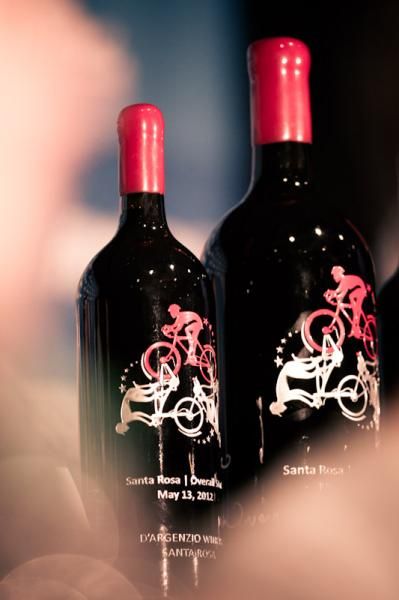 Sonoma County designed these commemorative wine bottles for the stage 1 winners.