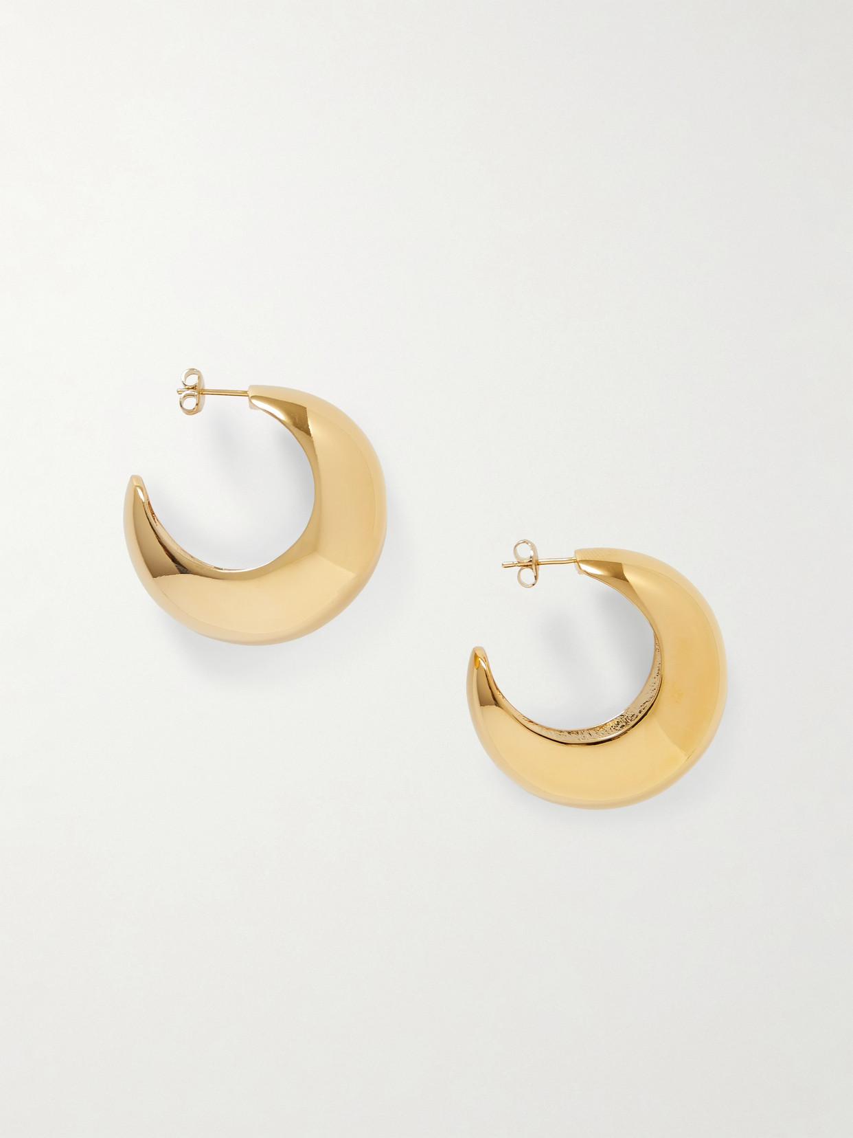 Crescent Gold-Tone Earrings