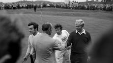 Jack Nicklaus and Tony Jacklin at the 1969 Ryder Cup