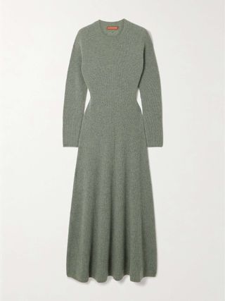 Cuddy Ribbed Cashmere Maxi Dress