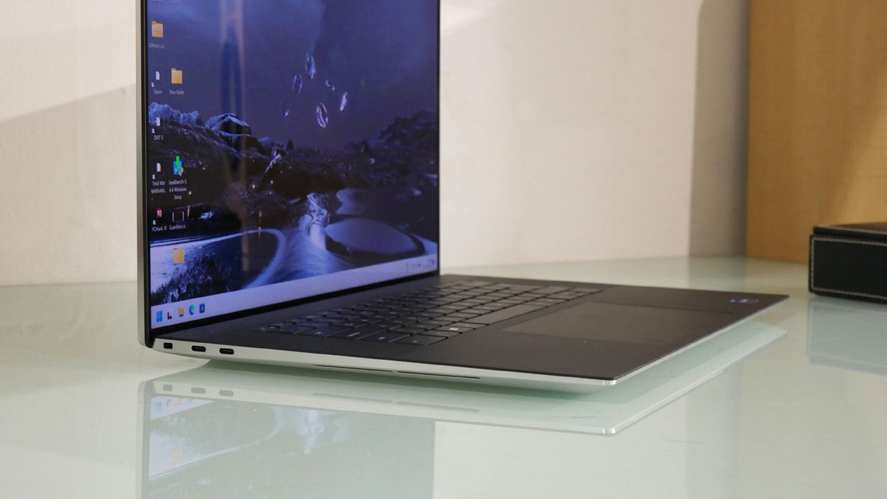 A Dell XPS 17 (2022) on a table