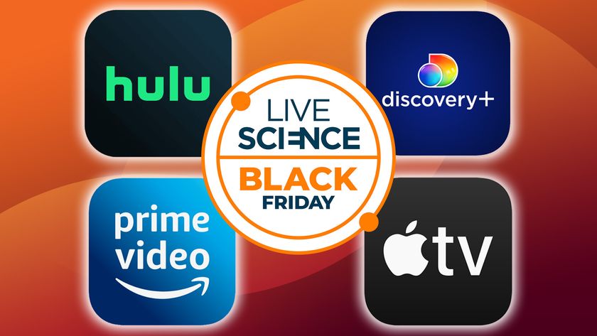 Composite image with the Hulu, Discovery+, Prime Video and Apple TV logos