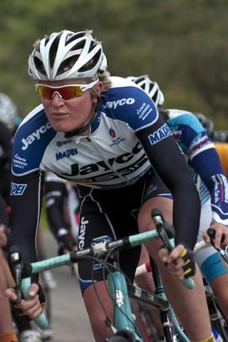 Aaron Donnelly (Team Jayco Skins) in action during the 36km criterium in Ouyen.