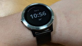 Garmin smartwatch on wrist