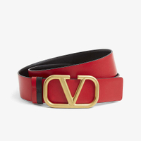 VALENTINO GARAVANIV-logo buckle reversible leather belt - £410 at Selfridges