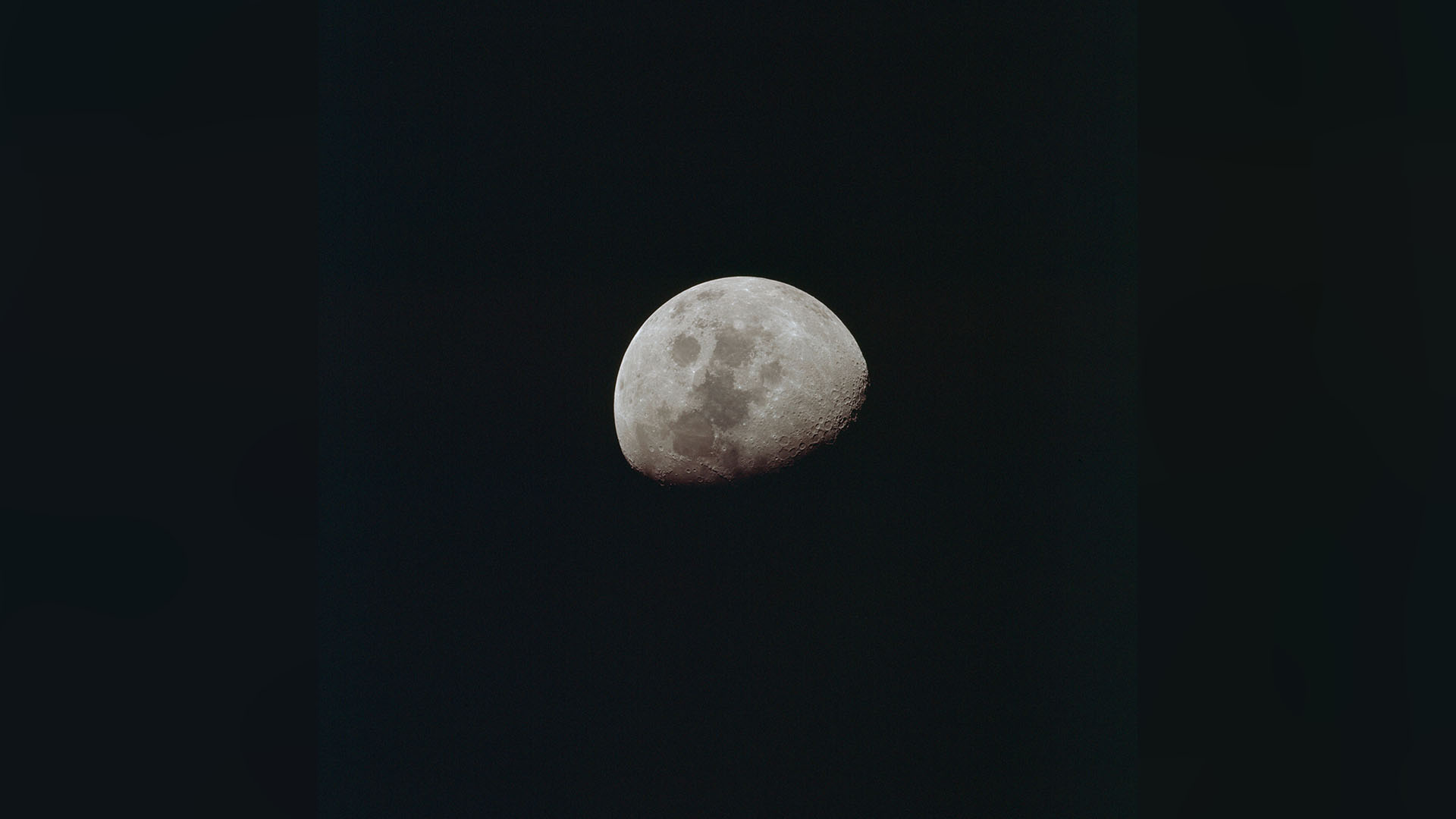 Photograph of moon after trans-Earth insertion.