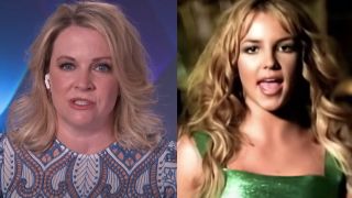 melissa joan hart in entertainment tonight interview, and britney spears in the (you drive me) crazy video