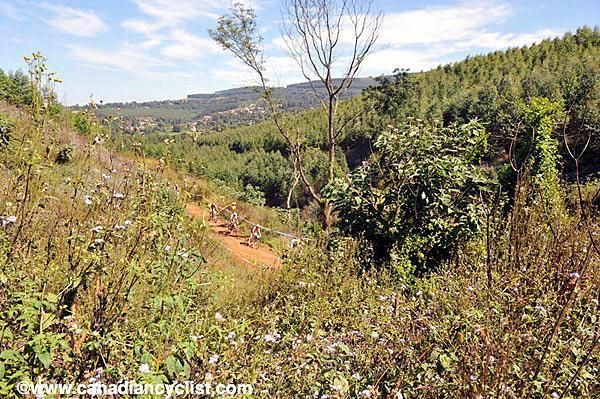 A view from the top of the cross country course in Pietermaritzburg, South Africa