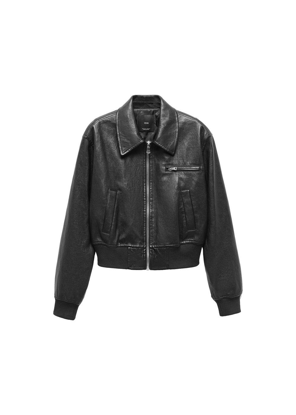 Vintage Leather-Effect Jacket -  Women