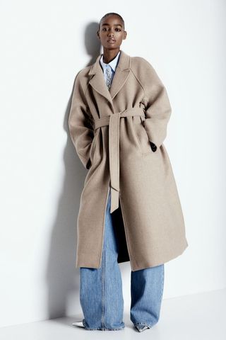 Wool-Blend Maxi Coat