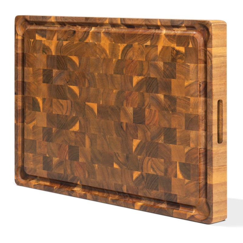 Foundry Select Versatile End Grain Acacia Cutting Board &amp;amp; Reviews | Wayfair