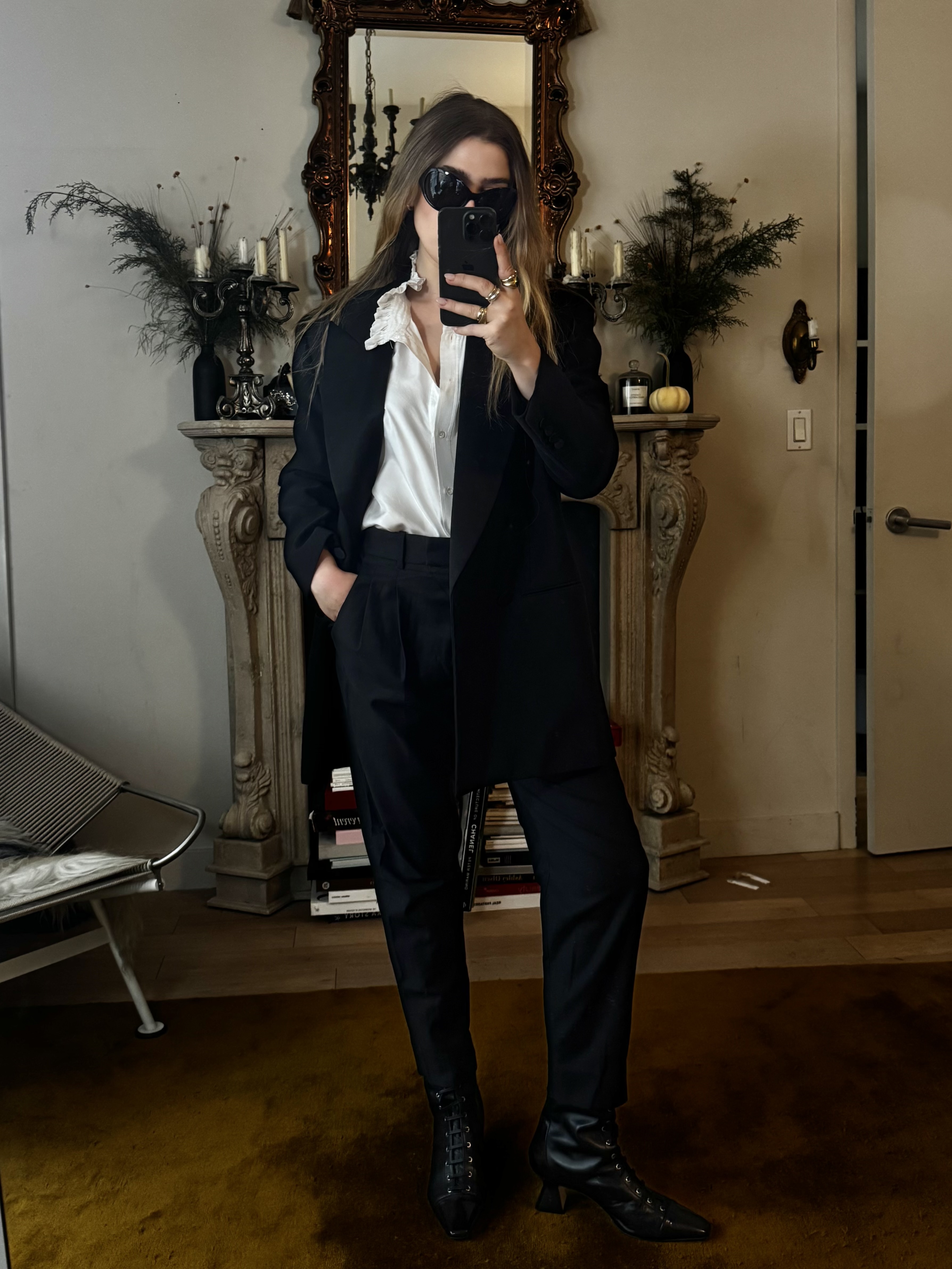 Christina Grasso wearing Victorian boots