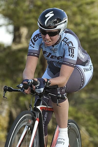 Rebecca Halliday from Western Australia finished in 21st place in the time trial.