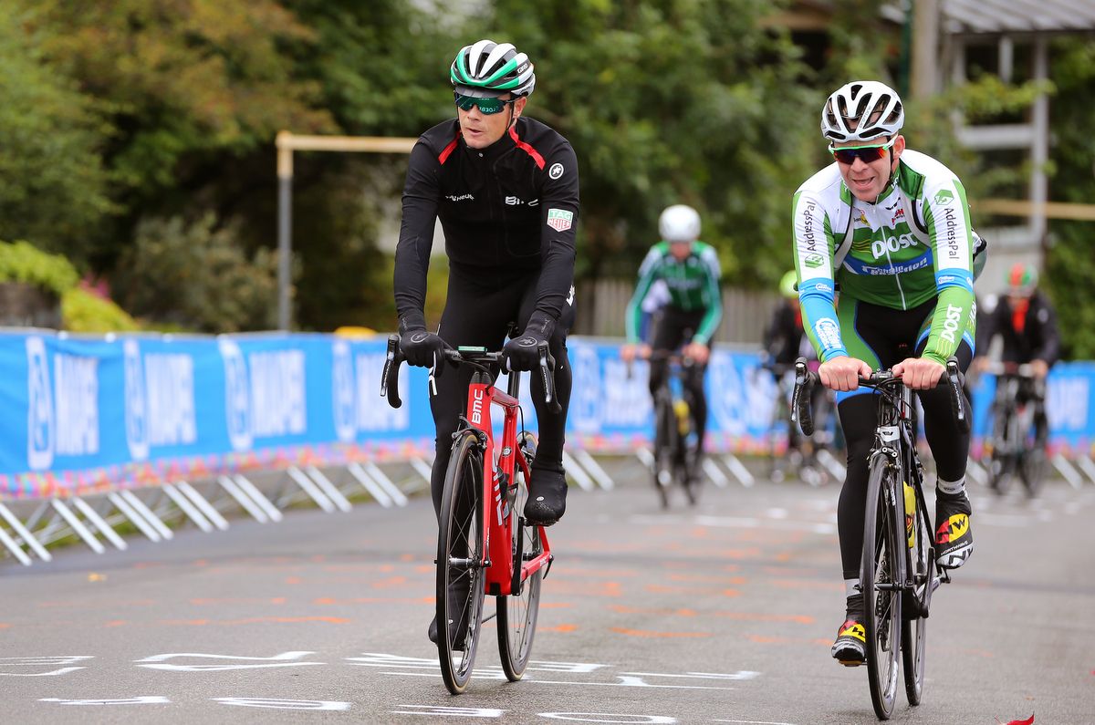 Nico Roche with Kurt Bogaerts during a recon