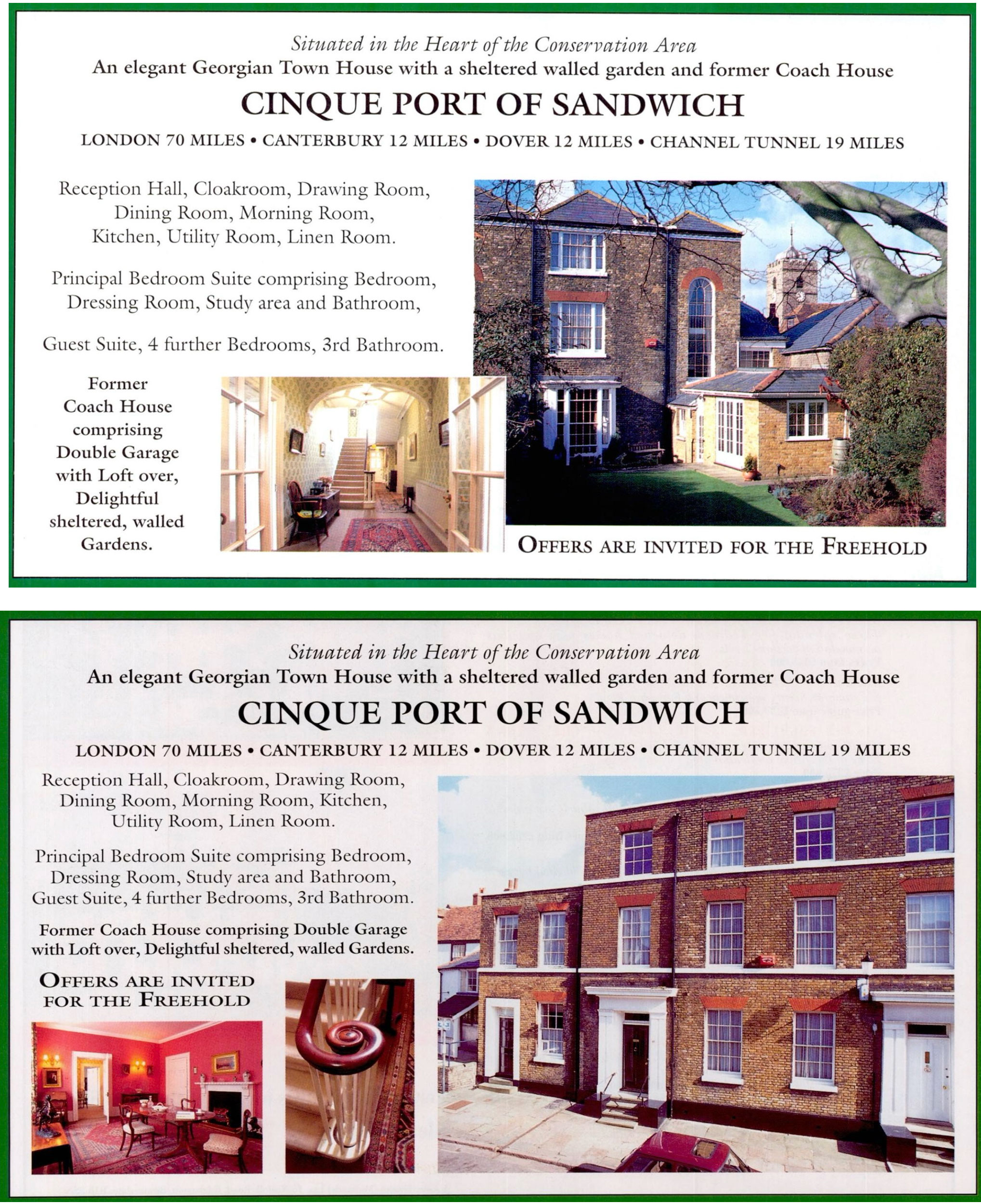House in Sandwich, Kent, for sale in 1997 and 1998 in Country Life