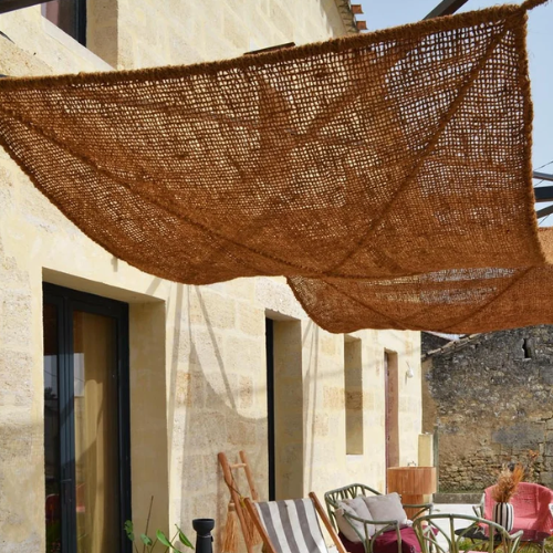 Boutiquebohemefrance, Coconut Fiber Shade Sail // Coconut Fiber Shade // Several Sizes Available