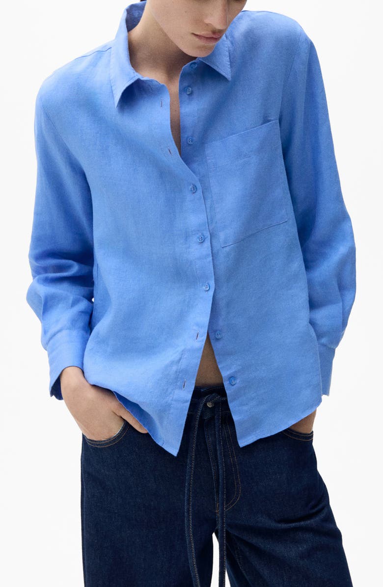 Linen Button-Up Shirt