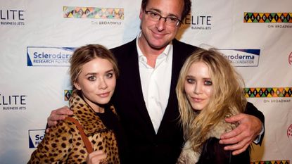 Actress Mary Kate Olsen, comedian Bob Saget and Ashley Olsen attend Cool Comedy Hot Cuisine 2009 Benefiting The Scleroderma Research Foundation at Carolines On Broadway