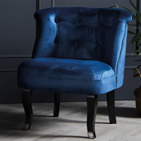 Kirkton House Navy Velvet Chair | £49.99 at Aldi