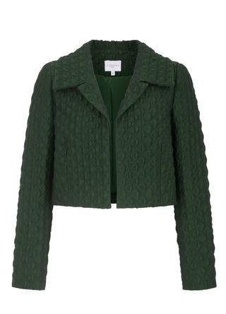 Remy Cropped Jacket in Forest Green