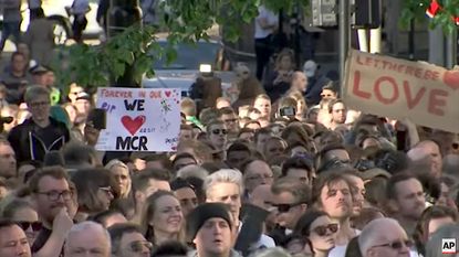Manchester gathers to mourn the victims of terrorism
