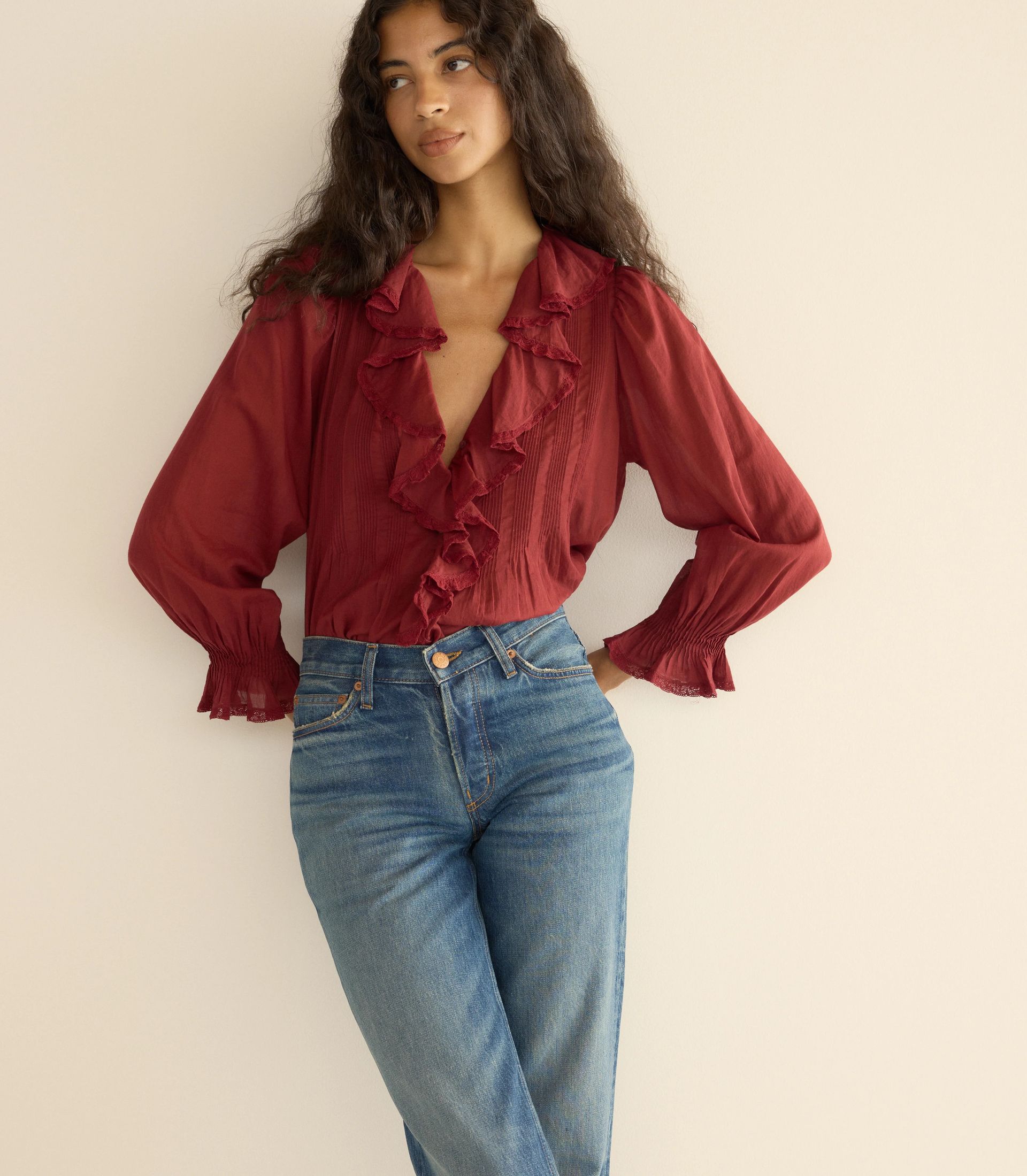 Hardy Top -- Deep Crimson