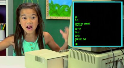 Watch baffled grade schoolers confront an old Apple II computer