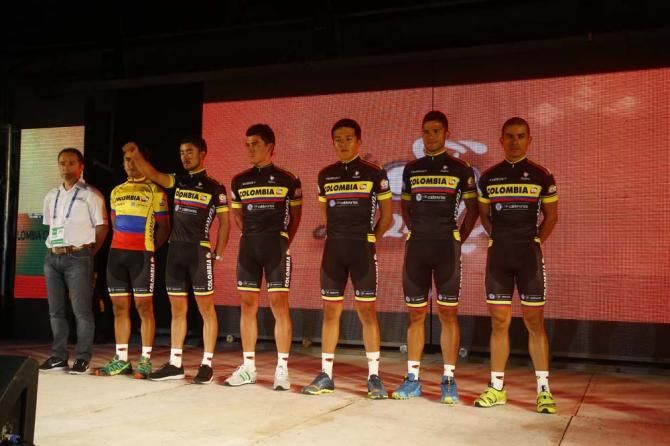 The Colombia team has a new jersey for 2015