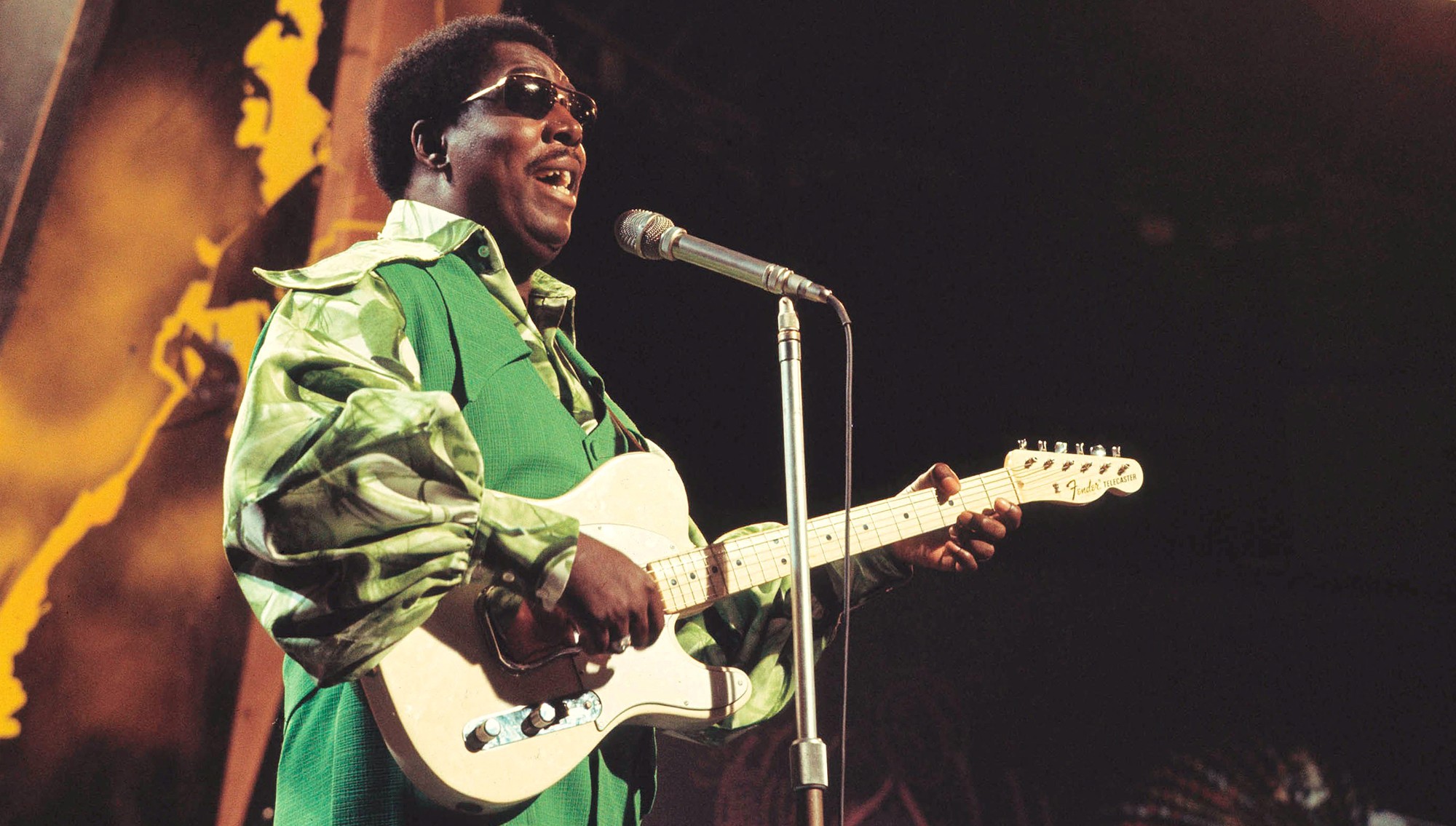 Clarence Carter performs on TV show, UK, circa 1972.