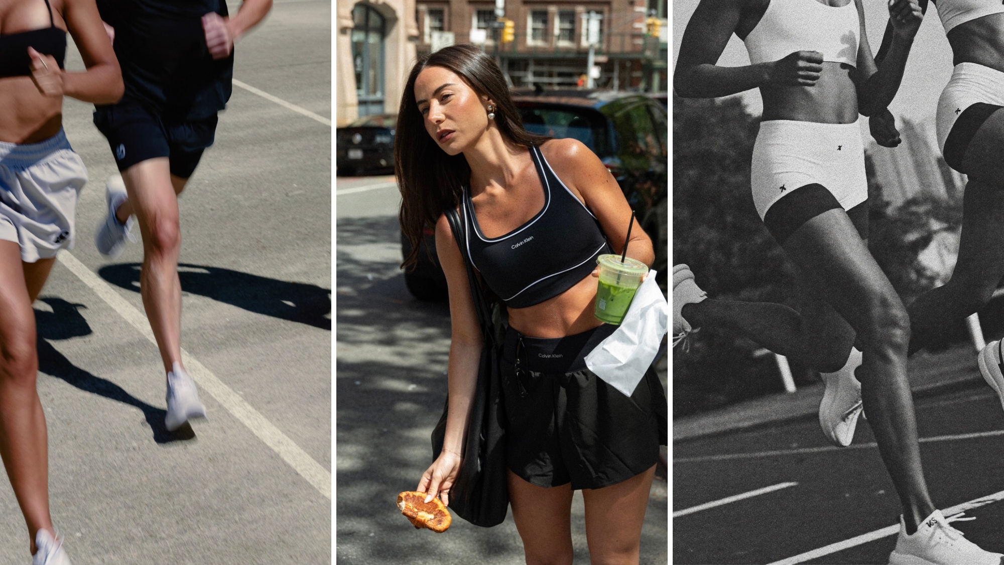 Digital Personality and Cultural Commentator Jenna Litner and some images of female runners on a track and running on the pavement