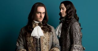 King Louis XIV and his brother Philippe, played by George Blagden and Alexander Vlahos
