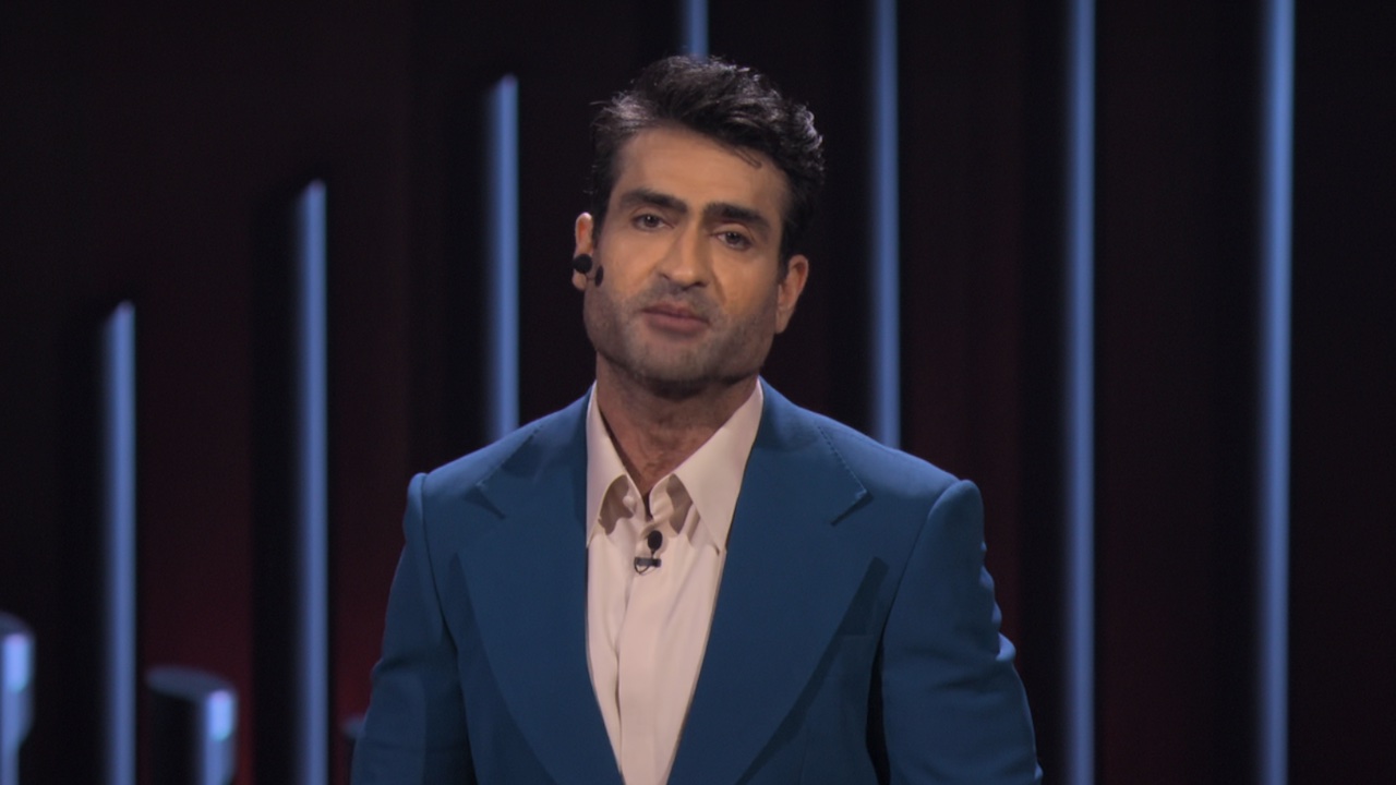 Kumail Nanjiani talking about Conan O'Brien during Kennedy Center Mark Twain Prize special
