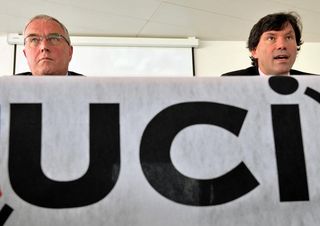 Mario Zorzoli with former UCI President Pat McQuaid