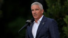 Jay Monahan, PGA TOUR Commissioner, speaks during the trophy ceremony during the final round of THE PLAYERS Championship