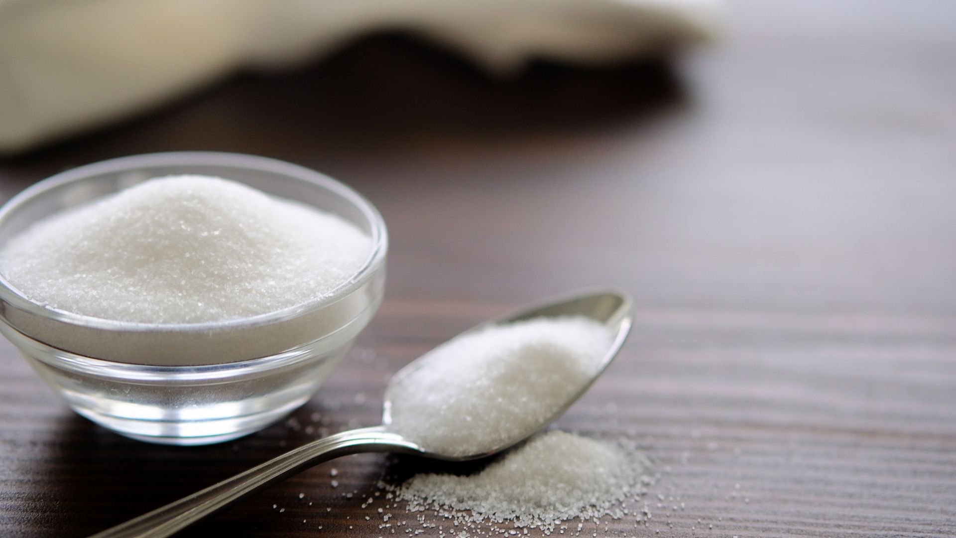 picture of table salt in small dish and on teaspoon