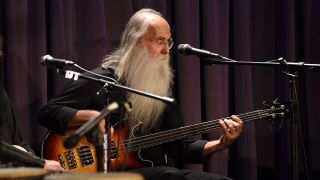 Musician Lee Sklar perform at The Drop: Judith Owen at The GRAMMY Museum on October 8, 2014 in Los Angeles, California. 