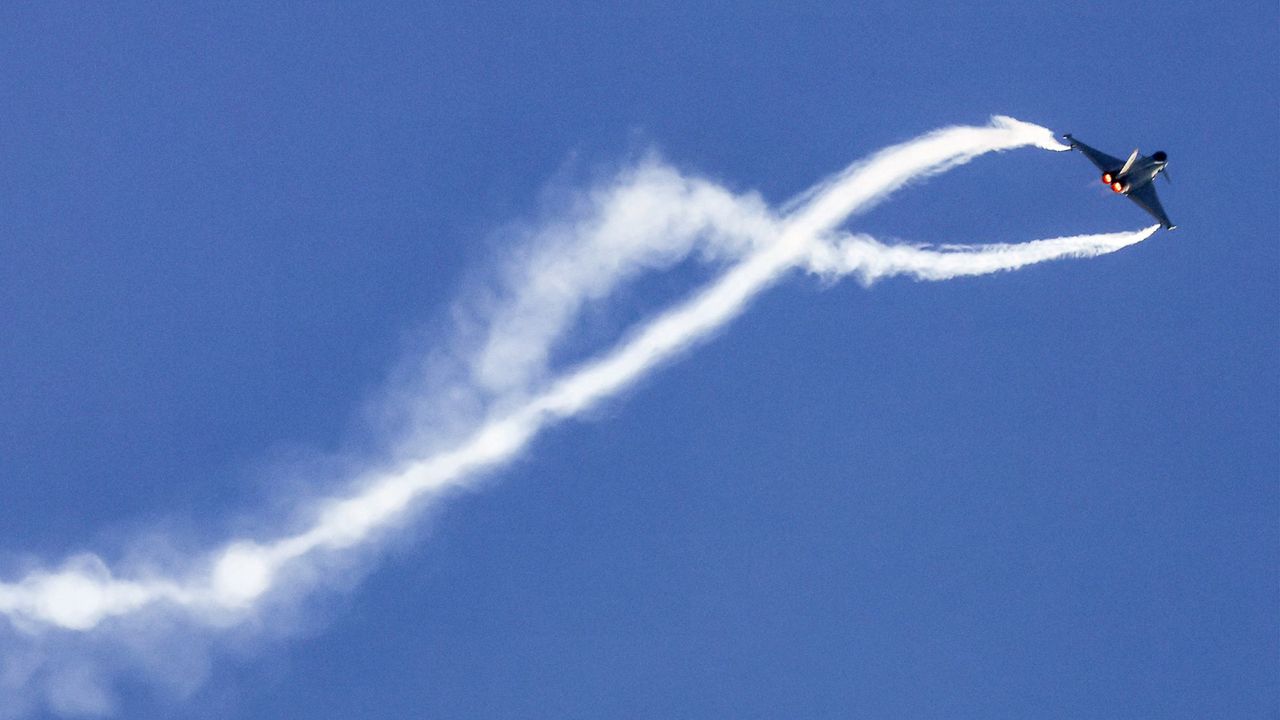 A Saudi Eurofighter Typhoon jet