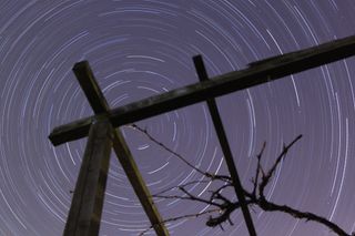 Star trails can be shot under almost any sky conditions. Image: Jamie Carter