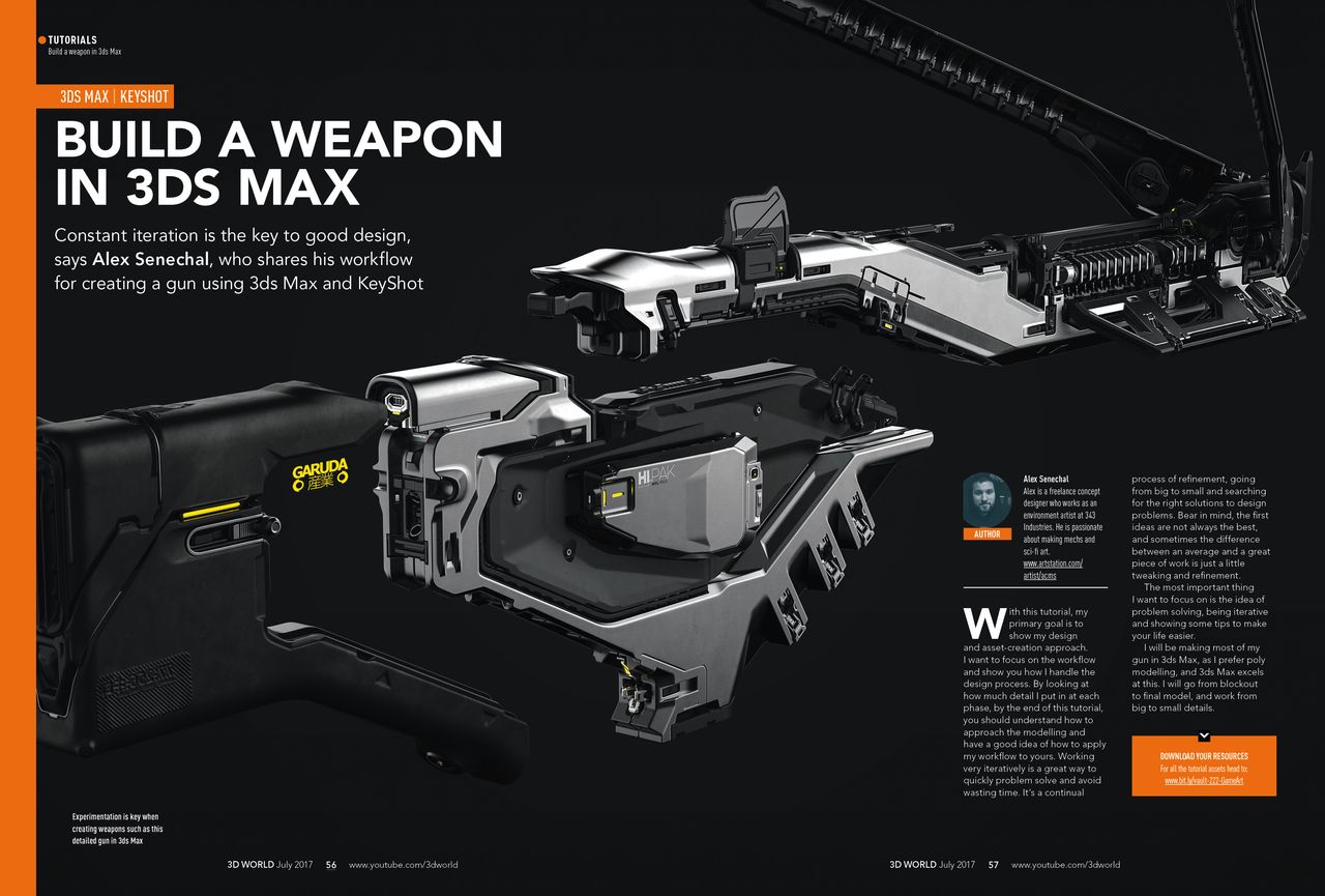 Build a weapon in 3DS Max
