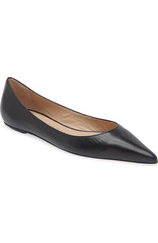 Stuart Weitzman Emilia Pointed Toe Flat